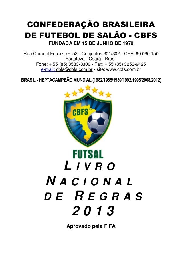 Livro Nacional de Regras Futsal 2013