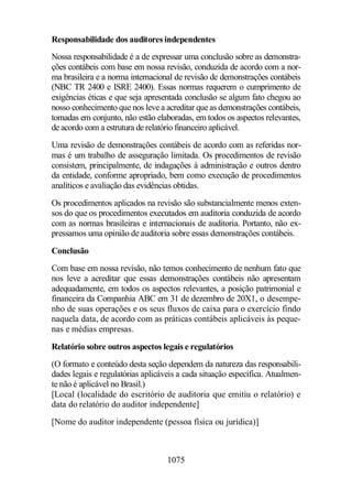 Normas Auditorias Perícia Contábil.