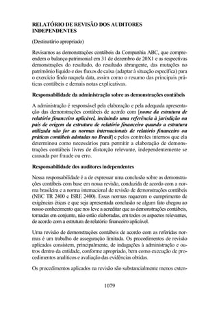 Normas Auditorias Perícia Contábil.