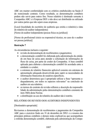 Normas Auditorias Perícia Contábil.