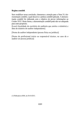 Normas Auditorias Perícia Contábil.