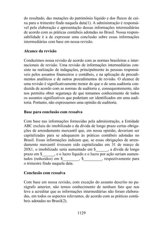 Normas Auditorias Perícia Contábil.