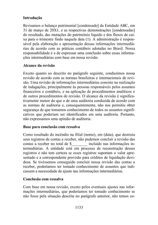 Normas Auditorias Perícia Contábil.