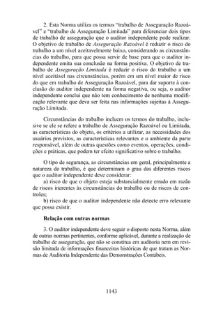 Normas Auditorias Perícia Contábil.