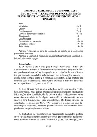 Normas Auditorias Perícia Contábil.