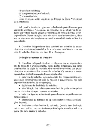 Normas Auditorias Perícia Contábil.