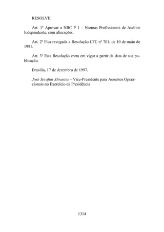 Normas Auditorias Perícia Contábil.