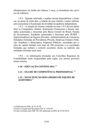 Normas Auditorias Perícia Contábil.