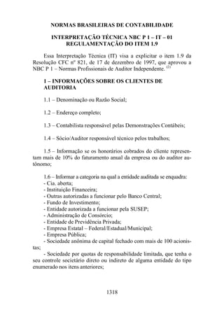 Normas Auditorias Perícia Contábil.