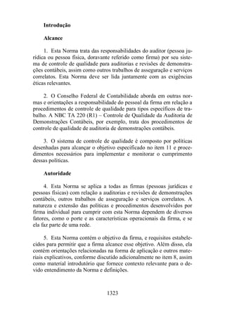 Normas Auditorias Perícia Contábil.