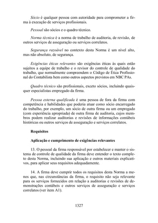 Normas Auditorias Perícia Contábil.