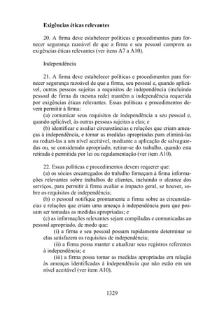 Normas Auditorias Perícia Contábil.