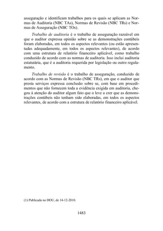 Normas Auditorias Perícia Contábil.