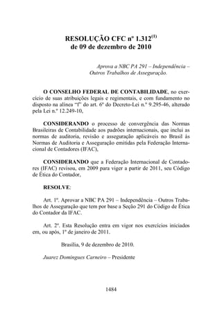 Normas Auditorias Perícia Contábil.