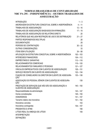 Normas Auditorias Perícia Contábil.
