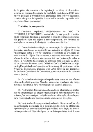 Normas Auditorias Perícia Contábil.