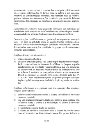 Normas Auditorias Perícia Contábil.