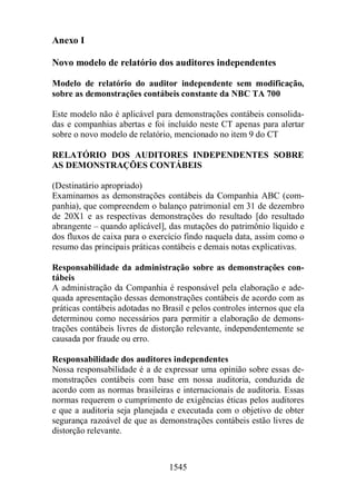 Normas Auditorias Perícia Contábil.