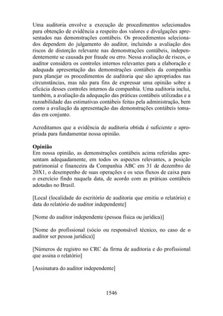 Normas Auditorias Perícia Contábil.