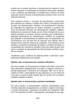 Normas Auditorias Perícia Contábil.