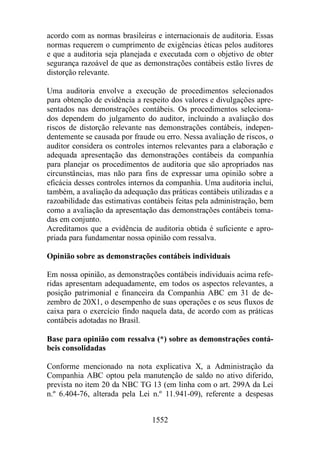 Normas Auditorias Perícia Contábil.