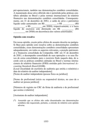 Normas Auditorias Perícia Contábil.