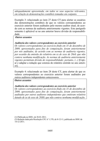 Normas Auditorias Perícia Contábil.