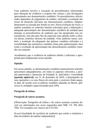 Normas Auditorias Perícia Contábil.