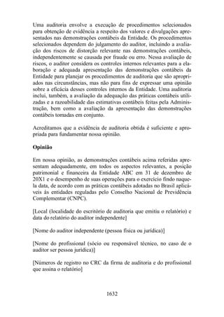 Normas Auditorias Perícia Contábil.