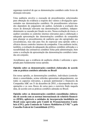 Normas Auditorias Perícia Contábil.