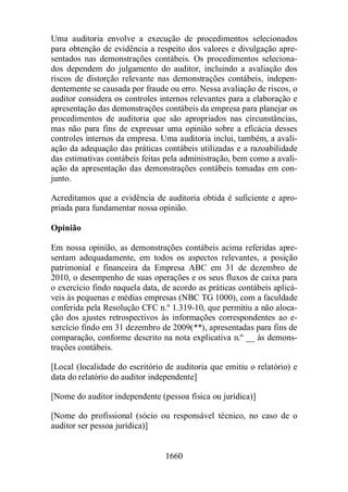 Normas Auditorias Perícia Contábil.