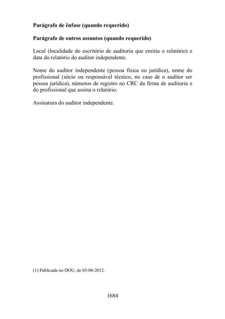 Normas Auditorias Perícia Contábil.