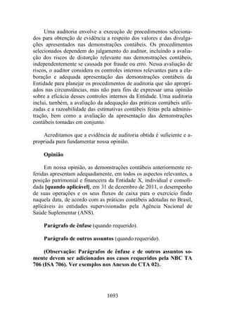 Normas Auditorias Perícia Contábil.