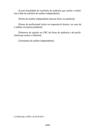 Normas Auditorias Perícia Contábil.