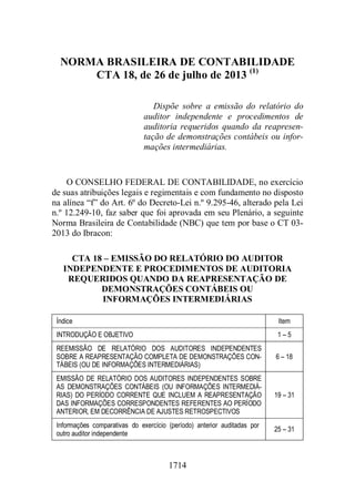 Normas Auditorias Perícia Contábil.