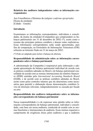 Normas Auditorias Perícia Contábil.