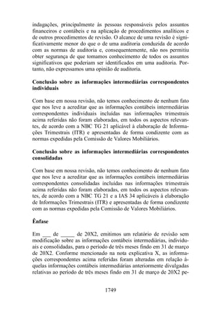 Normas Auditorias Perícia Contábil.