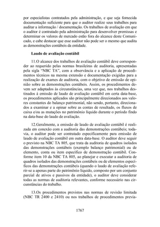 Normas Auditorias Perícia Contábil.