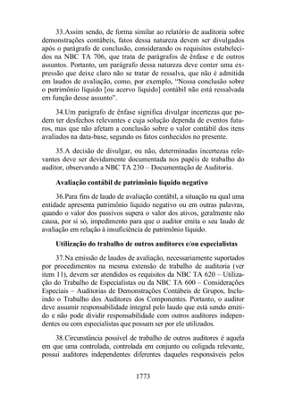 Normas Auditorias Perícia Contábil.