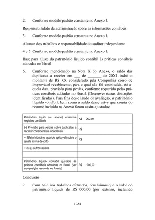 Normas Auditorias Perícia Contábil.