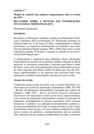 Normas Auditorias Perícia Contábil.