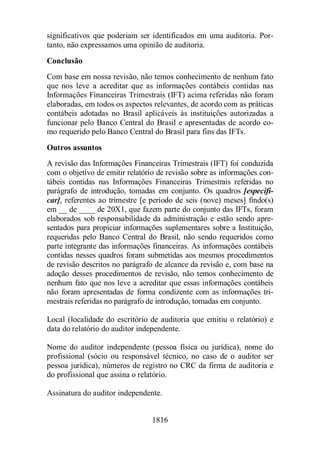 Normas Auditorias Perícia Contábil.