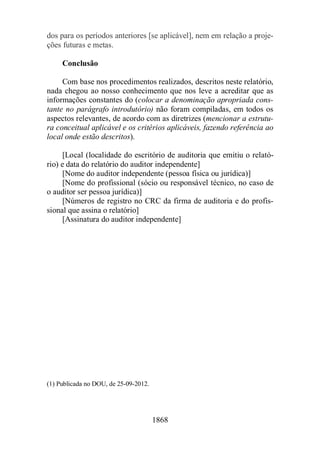 Normas Auditorias Perícia Contábil.