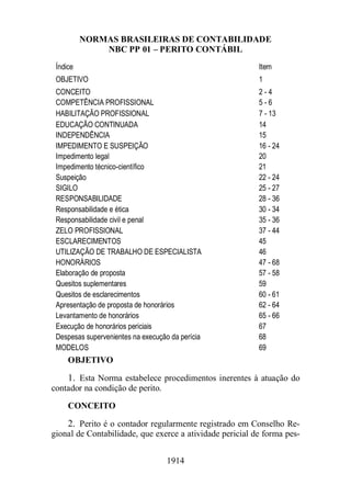 Normas Auditorias Perícia Contábil.