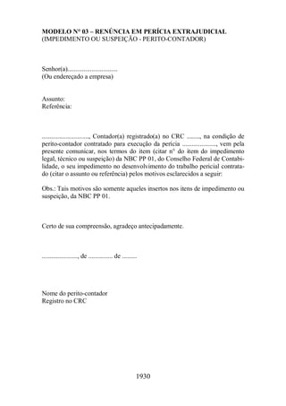 Normas Auditorias Perícia Contábil.
