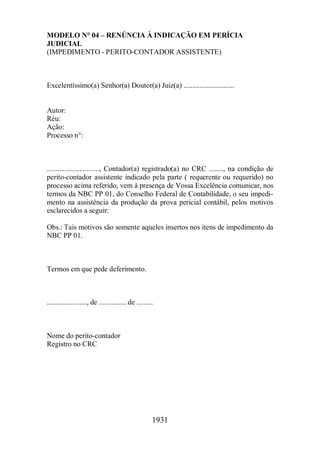 Normas Auditorias Perícia Contábil.