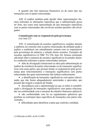 Normas Auditorias Perícia Contábil.