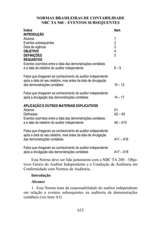 Normas Auditorias Perícia Contábil.