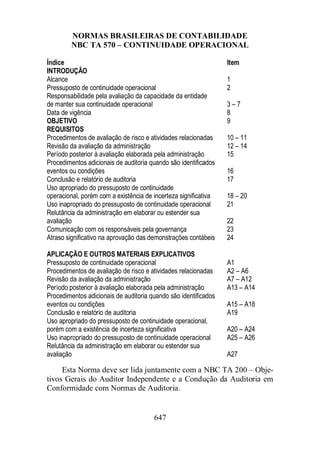 Normas Auditorias Perícia Contábil.