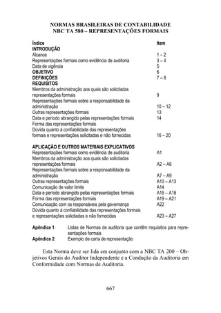 Normas Auditorias Perícia Contábil.